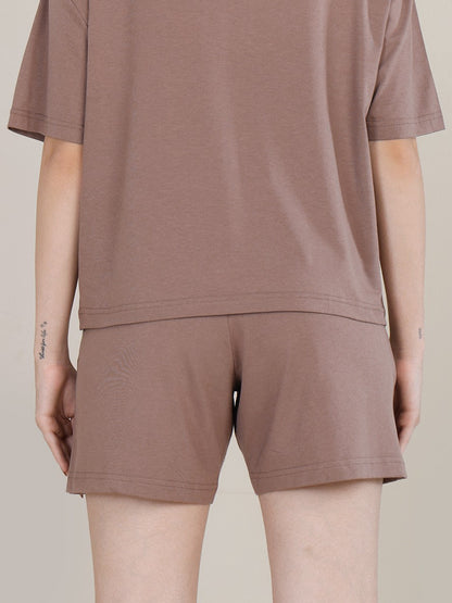 Uncuvr Walnut Bamboo Sleepwear Shorts: Relax in Eco-Friendly Comfort