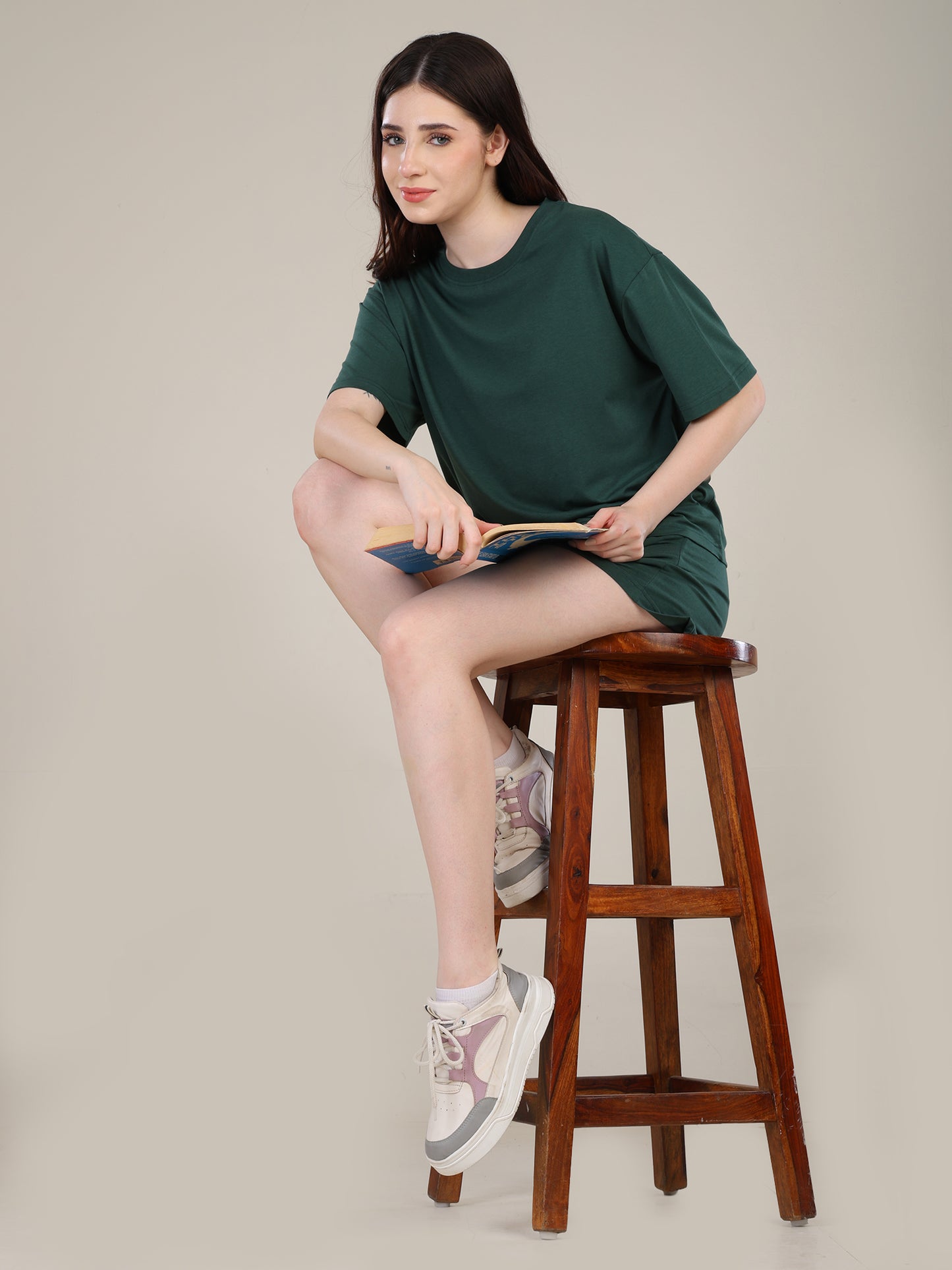 Uncuvr Forest Green Bamboo Basic T-Shirt: Soft, Breezy & Effortless All Day