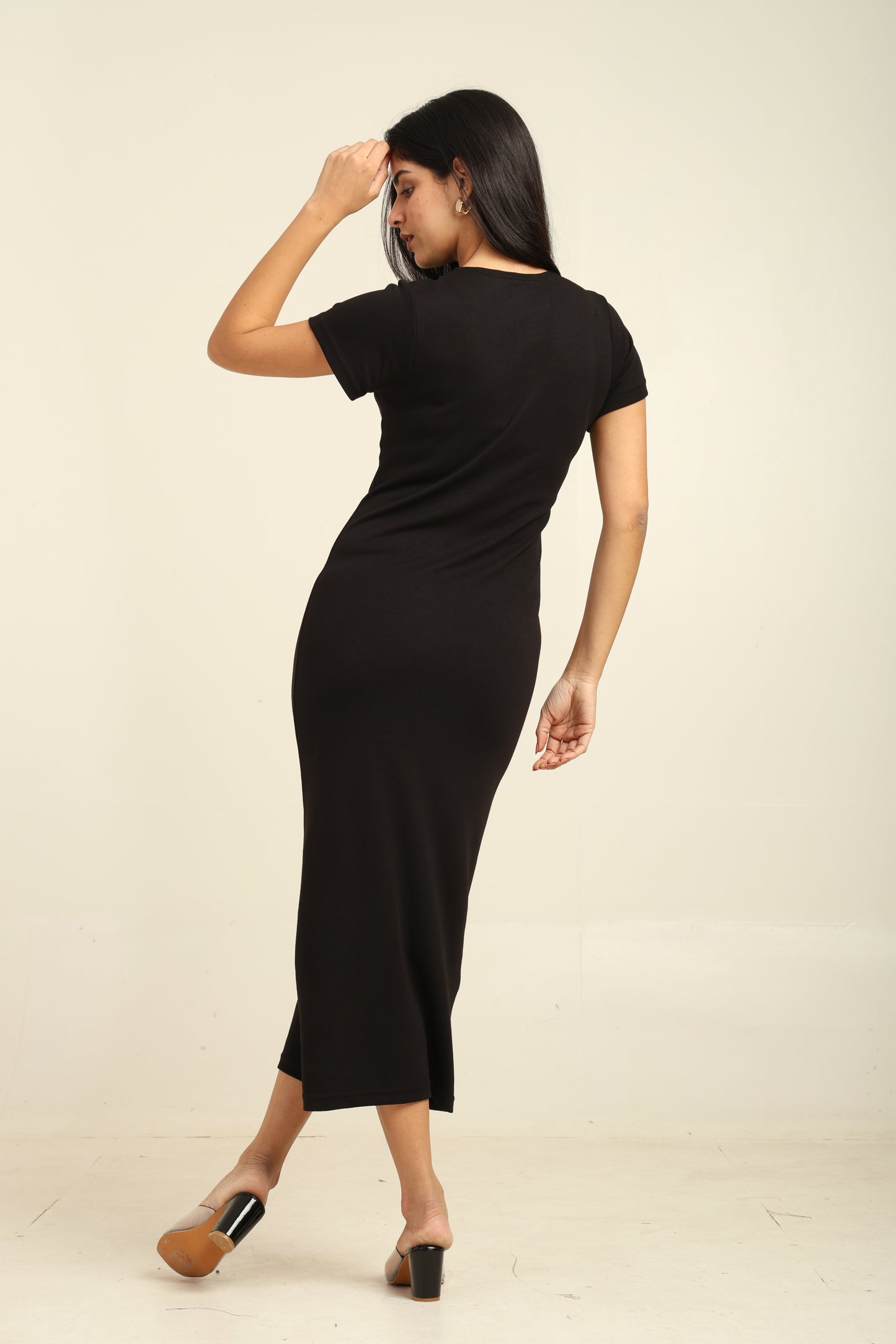 Uncuvr Jet Black Bamboo Long Dress