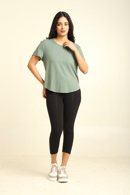 Uncuvr Granite Green Bamboo Comfort T-Shirt: Soft, Breezy & Effortless All Day