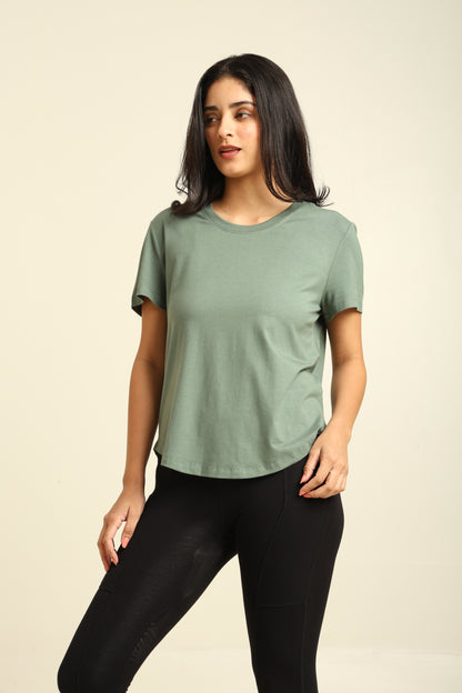 Uncuvr Granite Green Bamboo Comfort T-Shirt: Soft, Breezy & Effortless All Day