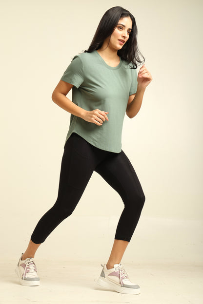 Uncuvr Granite Green Bamboo Comfort T-Shirt: Soft, Breezy & Effortless All Day
