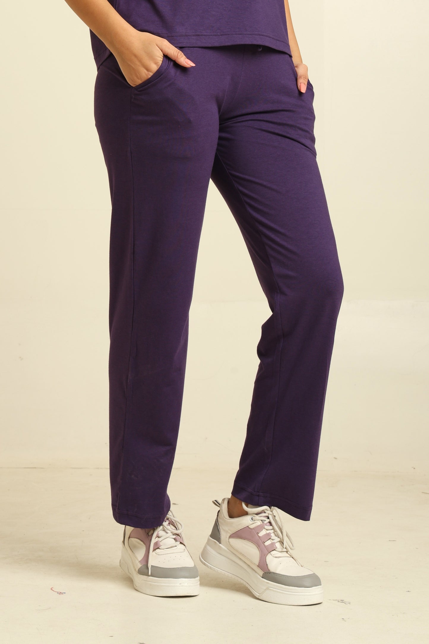 Uncuvr Royal Purple Bamboo Sleepwear Lounge Pants: Relax in Eco-Friendly Comfort
