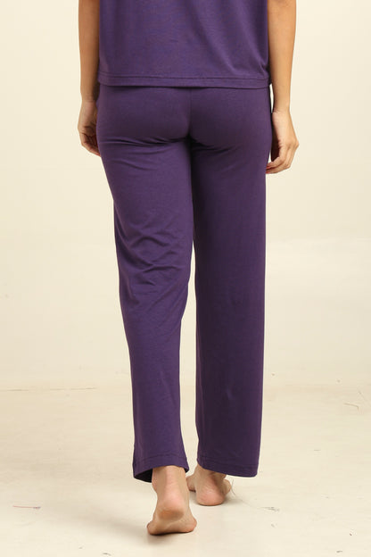 Uncuvr Royal Purple Bamboo Sleepwear Lounge Pants: Relax in Eco-Friendly Comfort