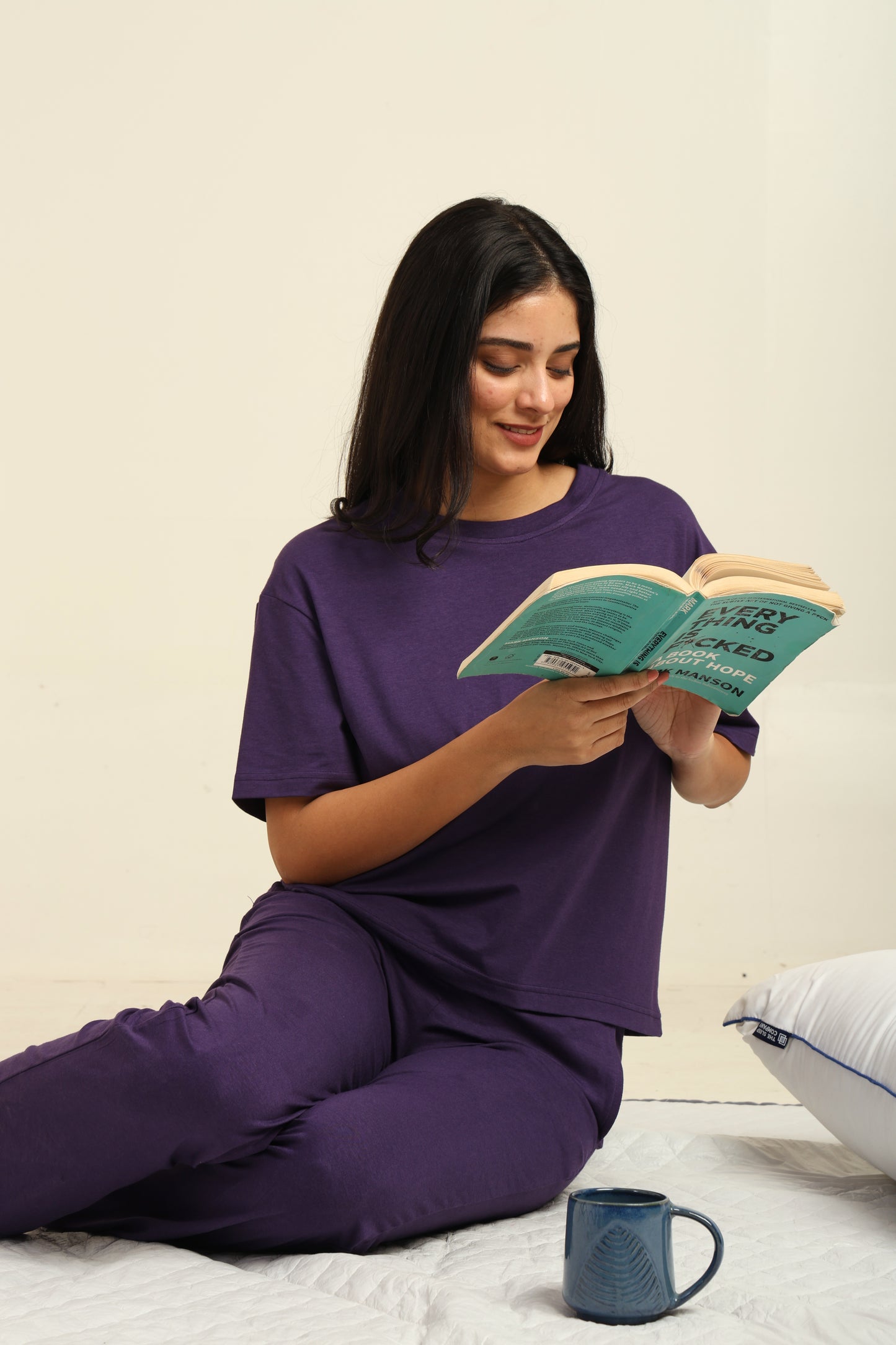 Uncuvr Royal Purple Bamboo Basic T-Shirt: Soft, Breezy & Effortless All Day