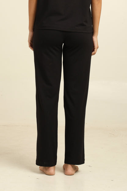 Uncuvr Jet Black Bamboo Sleepwear Lounge Pants: Relax in Eco-Friendly Comfort