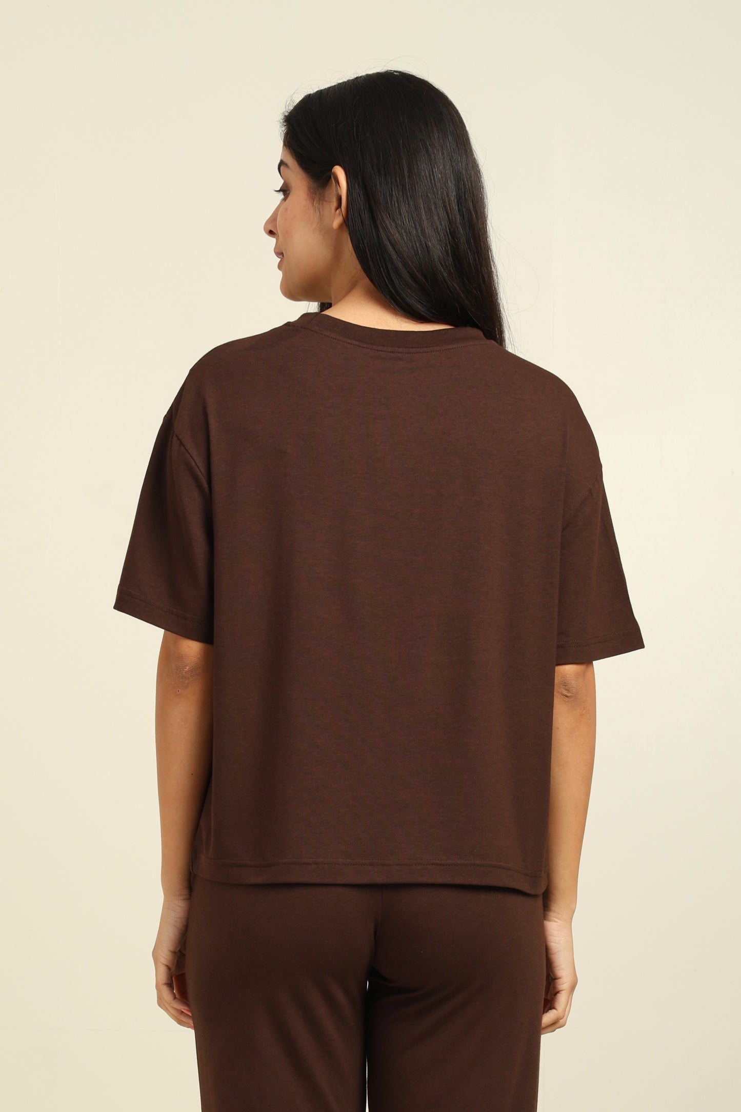 Uncuvr Coffee Rush Bamboo Basic T-Shirt: Soft, Breezy & Effortless All Day