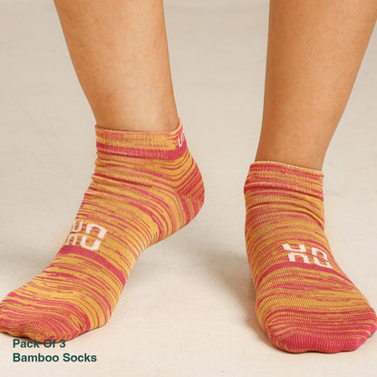 Uncuvr CloudStep Bamboo socks Combo-6 (Pack of 3)