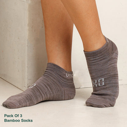 Uncuvr CloudStep Bamboo socks Combo-3 (Pack of 3)