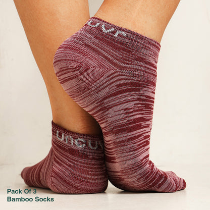 Uncuvr CloudStep Bamboo socks Combo-7 (Pack of 3)
