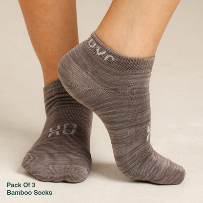 Uncuvr CloudStep Bamboo socks Combo-3 (Pack of 3)